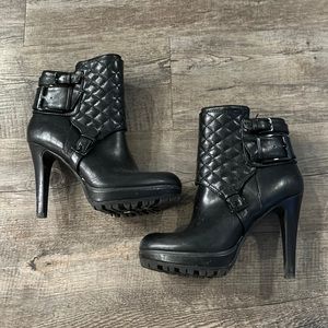 Nine west high heeled booties